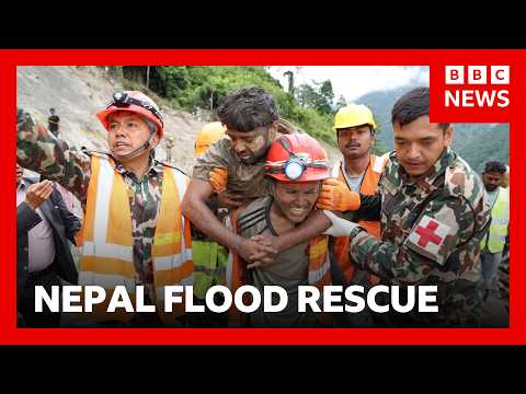 Two workers rescued from Nepal tunnel nine days after deadly flash flooding | BBC News 2026