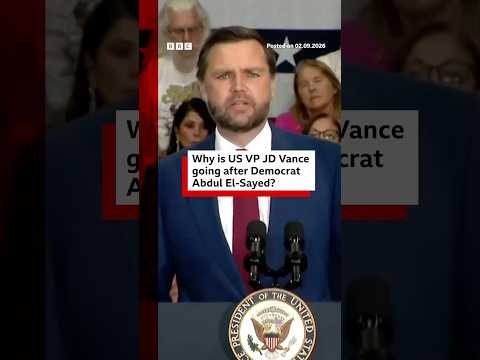Why is US Vice-President JD Vance going after Abdul El-Sayed? #BBCNews 2026