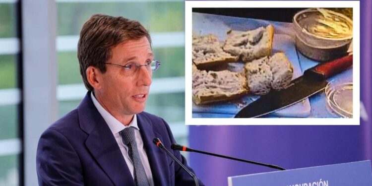 Almeida envía la foto de un cuchillo entre pan cortado y hummus para probar la "amenaza" de los acampados en sol 2026 - justicia - iustitia. Bg Almeida envía la foto de un cuchillo entre pan cortado y hummus para probar la "amenaza" de los acampados en sol 2026