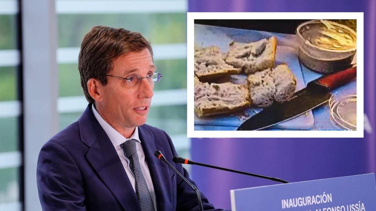 Almeida envía la foto de un cuchillo entre pan cortado y hummus para probar la "amenaza" de los acampados en sol 2026 - justicia - iustitia. Bg Almeida envía la foto de un cuchillo entre pan cortado y hummus para probar la "amenaza" de los acampados en sol