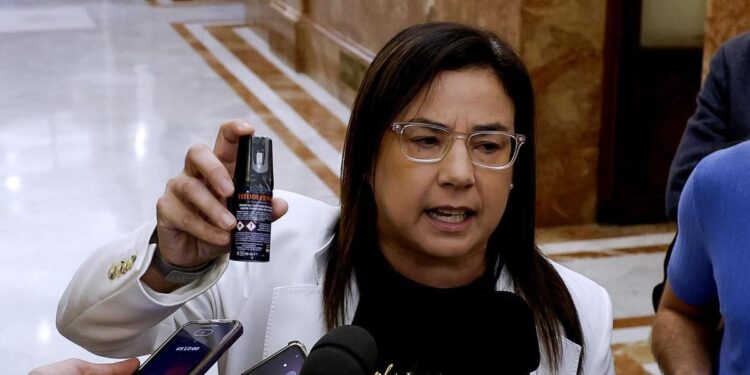 Ana vázquez (pp) se libra de la sanción por llevar un spray de pimienta al congreso por la convocatoria electoral 2026 - justicia - iustitia. Bg Ana vázquez (pp) se libra de la sanción por llevar un spray de pimienta al congreso por la convocatoria electoral 2026