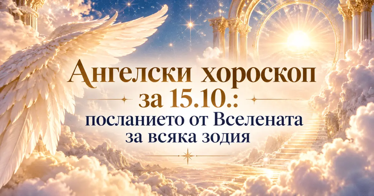 Ангелски хороскоп за 15. 10. : посланието от вселената за всяка зодия 2026 - юстиция Ангелски хороскоп за 15. 10. : посланието от вселената за всяка зодия