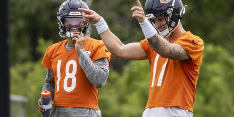 Bears rule out qb caleb williams vs. Packers, will start backup tyson bagent again 2026
