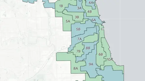 Map of chicago school board voting districts
