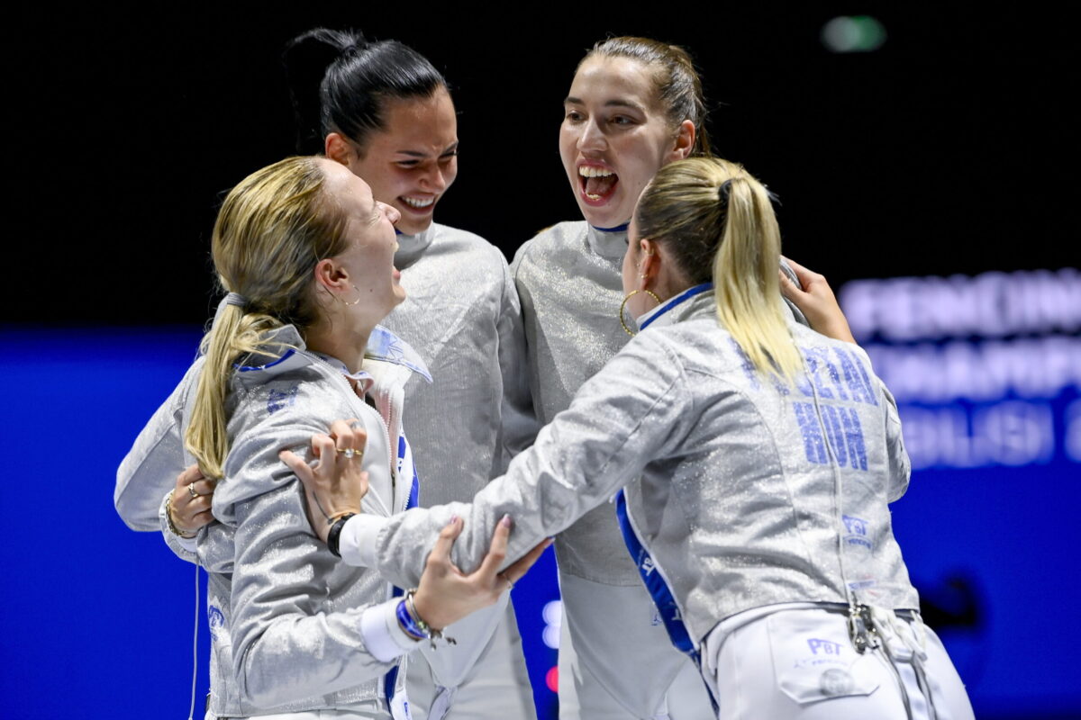 Fencers win two world cup titles in an outstanding weekend 2026 - justice - iustitia. Bg Women's sabre team wins world championship gold