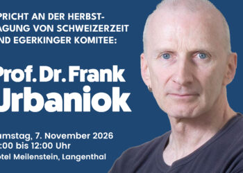 Frank urbaniok spricht bei der schweizerzeit 2026