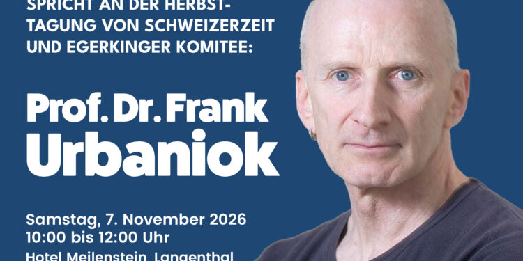 Frank urbaniok spricht bei der schweizerzeit 2026