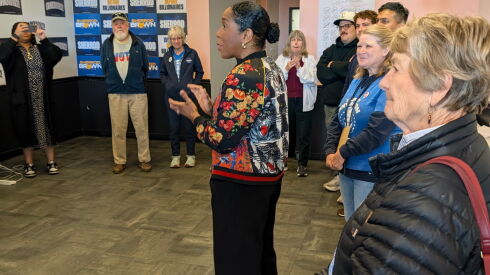 Gov. Jb pritzker doling out big bucks to help democrats — and boost a 2028 presidential run 2026 - justice Lt. Gov. Juliana stratton, who is running for the u. S. Senate in illinois, visited a ohio democrats campaign office in akron on oct. 22 as she stumps for senate candidate sherrod brown.