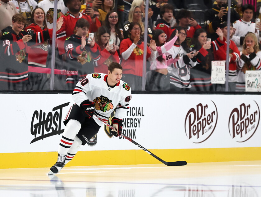 How blackhawks' roman kantserov, anton frondell help each other learn english hockey terms 2026 - justice Blackhawks rookie roman kantserov has impressed everyone with how quickly he's learning english.