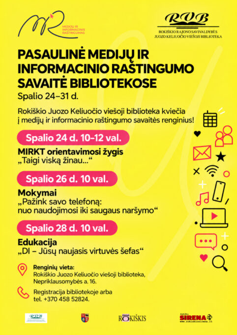 Juozo keliuočio viešoji biblioteka kviečia apsilankyti 2026 - teisingumas - iustitia. Bg Juozo keliuočio viešosios juozo keliuočio viešoji biblioteka kviečia apsilankyti 2026 juozo keliuo vie oji biblioteka kvie apsilankyti 2026 66 juozo keliuočio viešosios iustitia. Bg gimtasis rokiškis
renginiai
rokiškio juozo keliuočio viešojoje bibliotekoje
spalio 26 d. 10:00 val. – mokymai „pažink savo telefoną: nuo naudojimosi iki saugaus naršymo“,... Juozo keliuočio viešoji biblioteka kviečia apsilankyti 2026 2026-10-23 07:06:35 teisingumas - iustitia. Bg juozo keliuočio viešosios