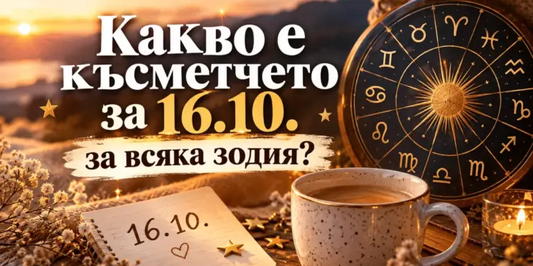 Късметче за 16. 10. : какво ви носи денят според зодията 2026