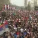 Масовен собир во белград на завршниот митинг на студентската листа 2026
