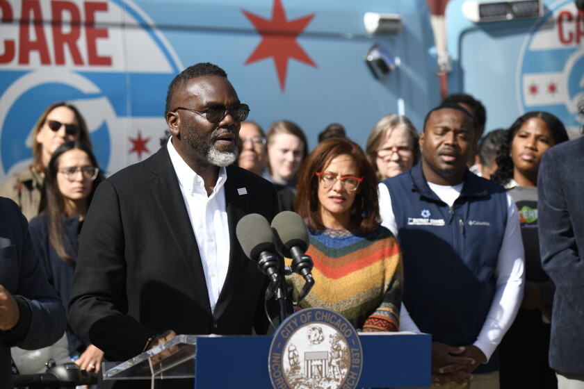 Mayor johnson budget seeks to reopen city mental health clinic next year 2026 - justice Mayor brandon johnson speaks oct. 2 during a news conference announcing the expansion of the community assistance and recovery engagement program’s hours of operation at the lawndale mental health center. He recently announced plans to lean on funds generated from the social media tax to create permanent city funding for the program.
