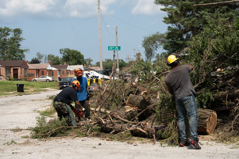 Months after storm, gary residents are plagued with blackouts 2026 - justice Volunteers clear trees in front of a home on van buren street near 20th place in gary, ind. , on aug. 26 — weeks after an aug. 11 storm left much of the city without power. Months later, residents still say they are experiencing intermittent blackouts.