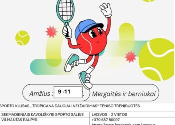 Nemokamos teniso treniruotės vaikams kavoliškyje 2026