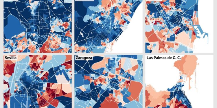 ¿cuánto ganan tus vecinos? El nuevo mapa de la renta en españa, calle a calle 2026