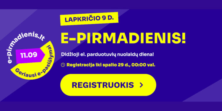 „e-pirmadienis. Lt“ atkeliauja į lietuvą: vienoje vietoje – daugybės el. Parduotuvių nuolaidos 2026 - teisingumas - iustitia. Bg „e-pirmadienis. Lt“ atkeliauja į lietuvą: vienoje vietoje – daugybės el. Parduotuvių nuolaidos 2026
