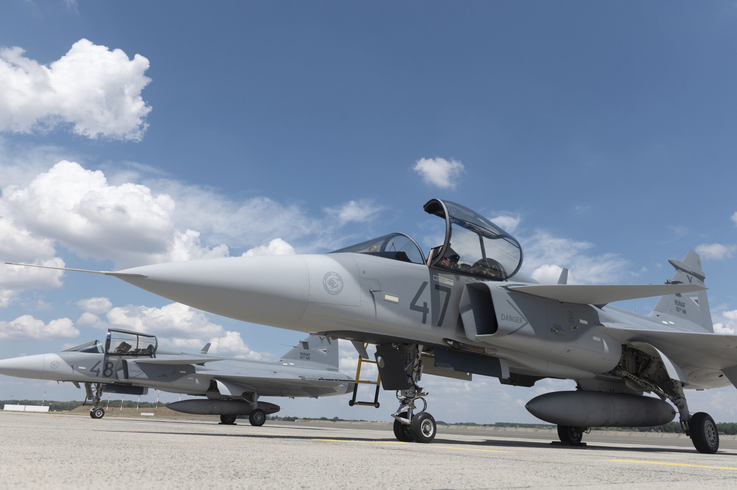 Two new gripen jets bolster the air force