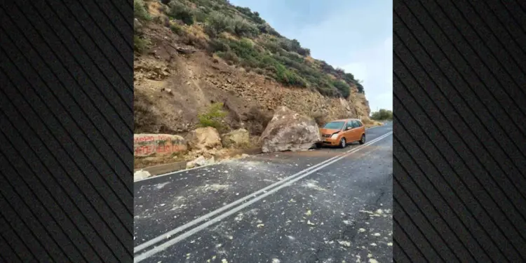Τεράστιος βράχος έπεσε πάνω σε αυτοκίνητο στην ιεράπετρα – σώθηκε από θαύμα ο οδηγός 2026