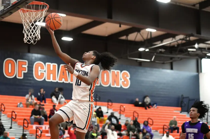 Payton’s CJ Pittman (10) shoots the ball against Thornton’s Jeremy Blanco-Rios (15) during the Ronald “Chops” Billinger Jr. Memorial Shootout at Young.