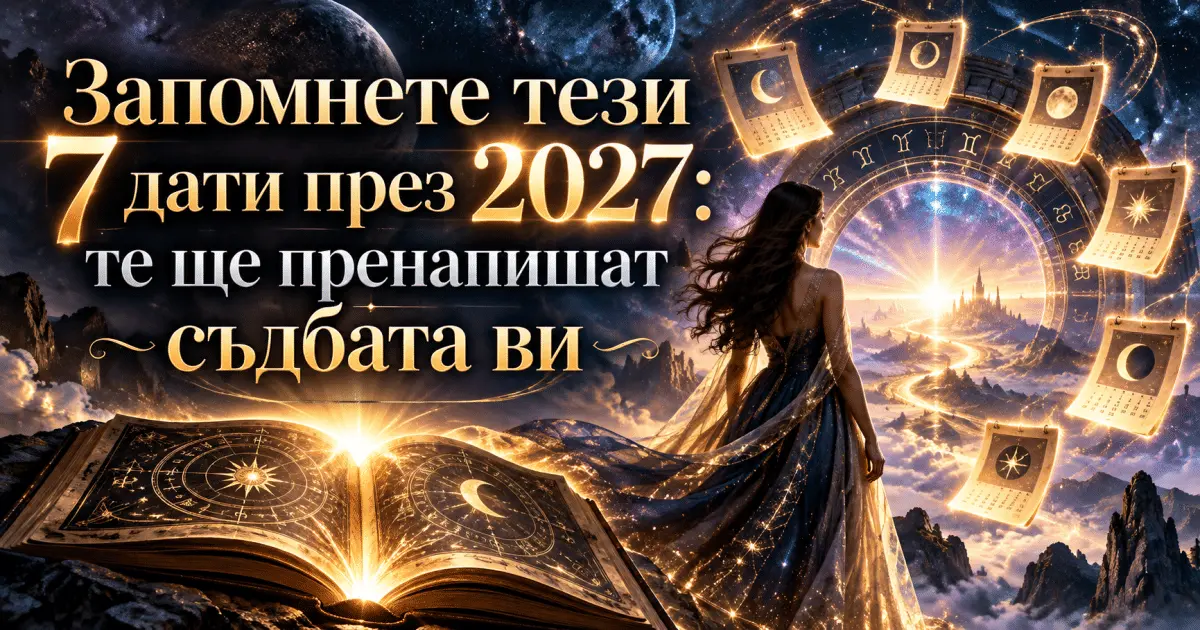Запомнете тези 7 дати през 2027: те ще пренапишат съдбата ви