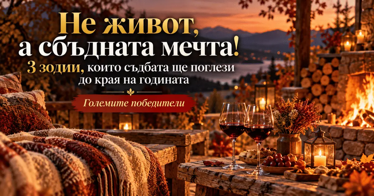 Не живот, а сбъдната мечта! 3 зодии, които съдбата ще поглези до края на годината